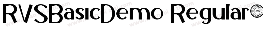 RVSBasicDemo Regular字体转换